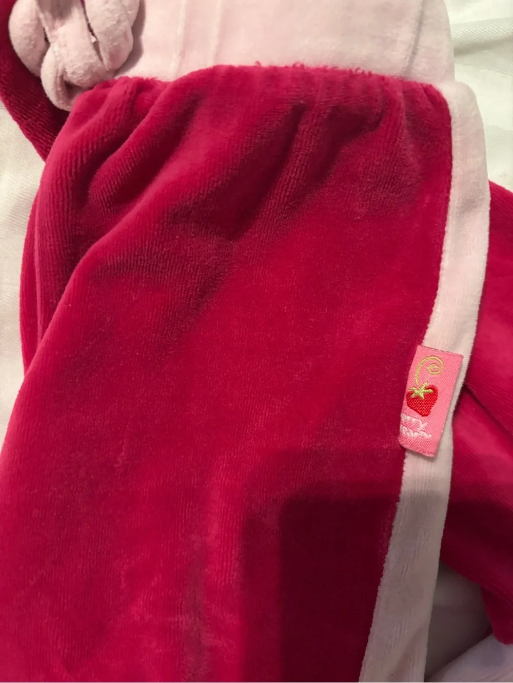 Y2K Strawberry Shortcake Velour Hoodie & Jogger Set
